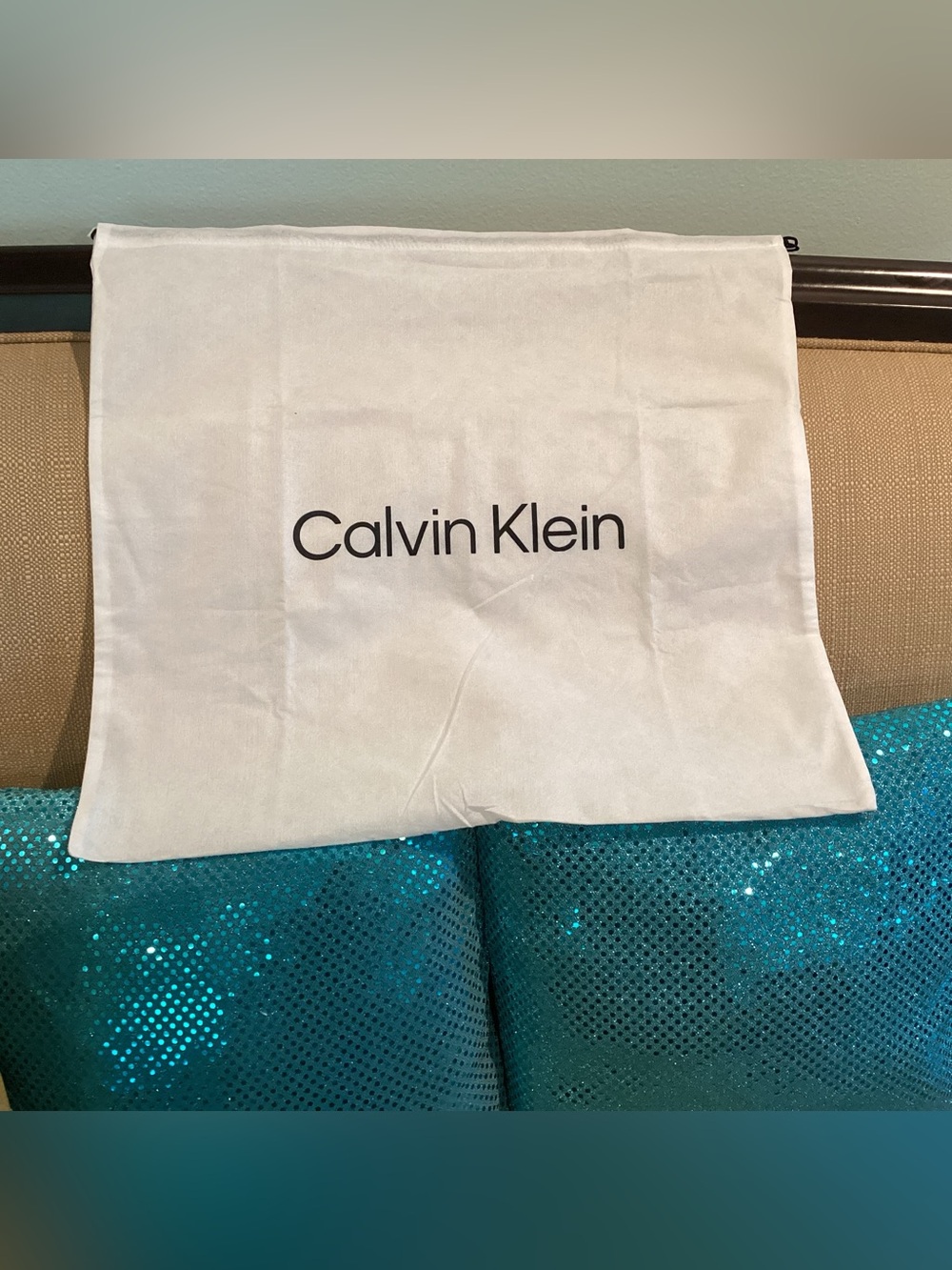 Calvin Klein White Logo Dust Pouch